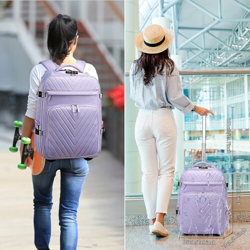 Rolling Backpack for Women