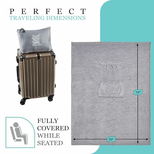 Commollis 2-in-1 Travel Blanket & Pillow