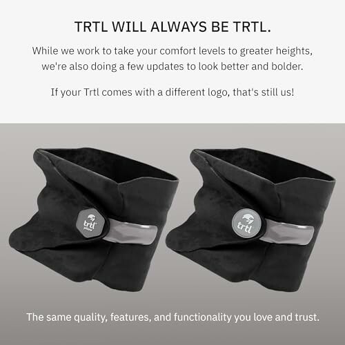 Trtl neck support with updated logo design.